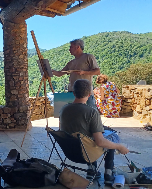 stage de peinture dans les Cévennes